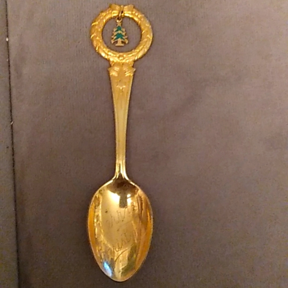 Vintage copper spoon